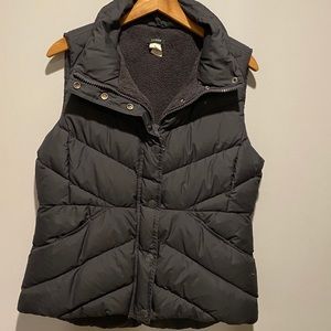 J. Crew Black Insulated Vest
